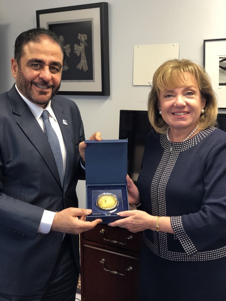 Mansoor Al Awar discusses prospects for academic cooperation with President of Drexel University Online