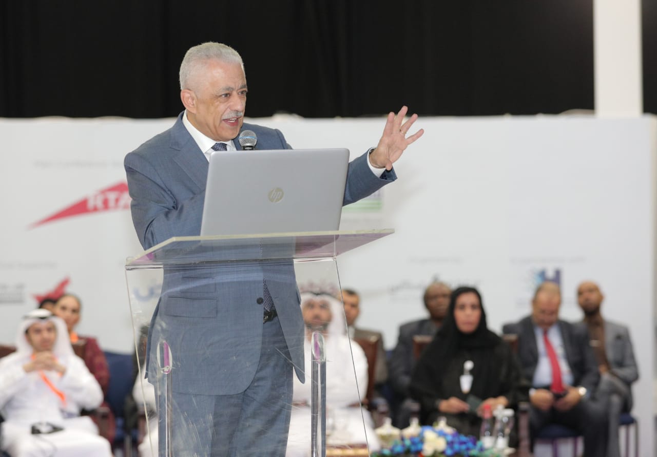 الدكتور طارق جلال شوقي خلال حفل الافتتاح