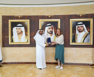 Dr. Mansoor Al Awar meets the Secretary General of the International Council for Open and Distance Education