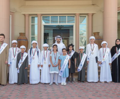 HH Sheikh Hamdan Bin Mohammed receives winners of Hackathon competition