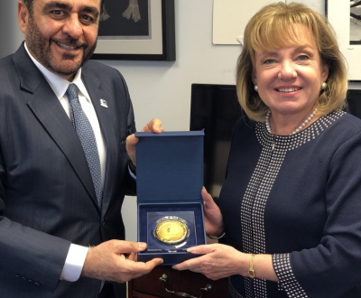 Mansoor Al Awar discusses prospects for academic cooperation with President of Drexel University Online