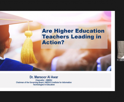 Mansoor Al Awar calls for investing in leadership and professional skills of teachers being the cornerstone of education in the future