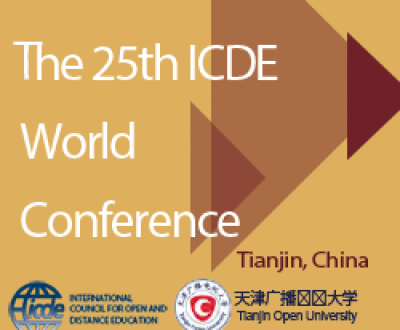 NEW EVENT: 25th ICDE World Conference, Tianjin China 16-18 October 2013