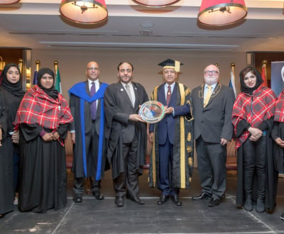 Hamdan Bin Mohammed Smart University Chancellor attends graduation ceremony of 26th Academic Training Programme at Al Maktoum College